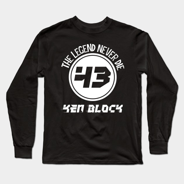 KEN BLOCK 43 Long Sleeve T-Shirt by HarlinDesign